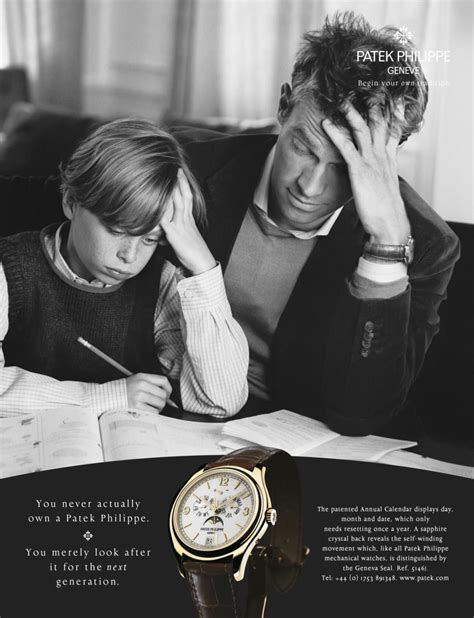 you can never own a patek philippe|patek philippe tagline.